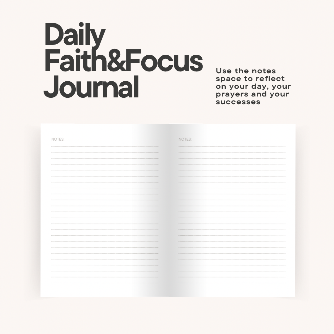 Faith & Focus Journal – Your Daily Guide to Prayer, Gratitude & Growth